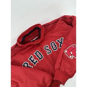Vintage Boston Red Sox Dugout Jacket Mens Size XL Majestic MLB Baseball Y2K